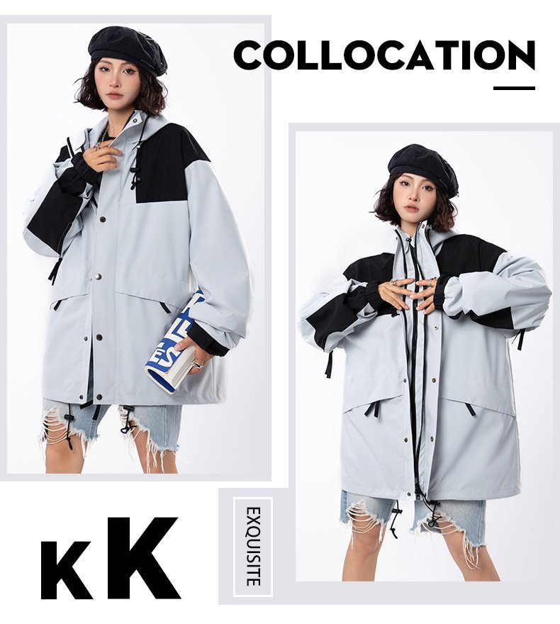 High-quality classic punching jacket outdoor mountaineering clothing men and women with the same ski rain jacket couple jacket