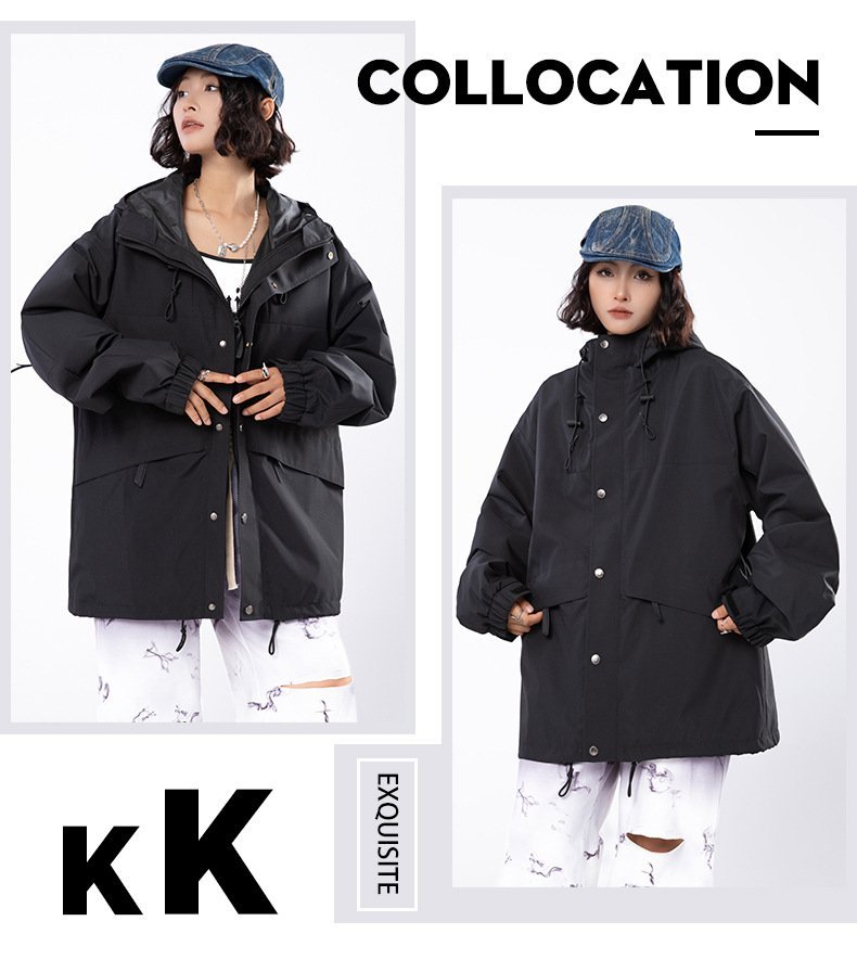 High-quality classic punching jacket outdoor mountaineering clothing men and women with the same ski rain jacket couple jacket