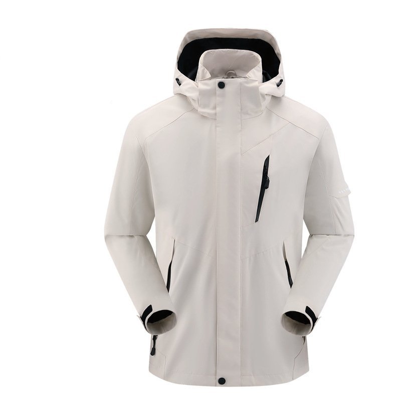 Mountain System Outdoor 3-in-1 Punching Jacket Windproof Waterproof Composite Rocker Fleece Lining Men's Jacket Jacket