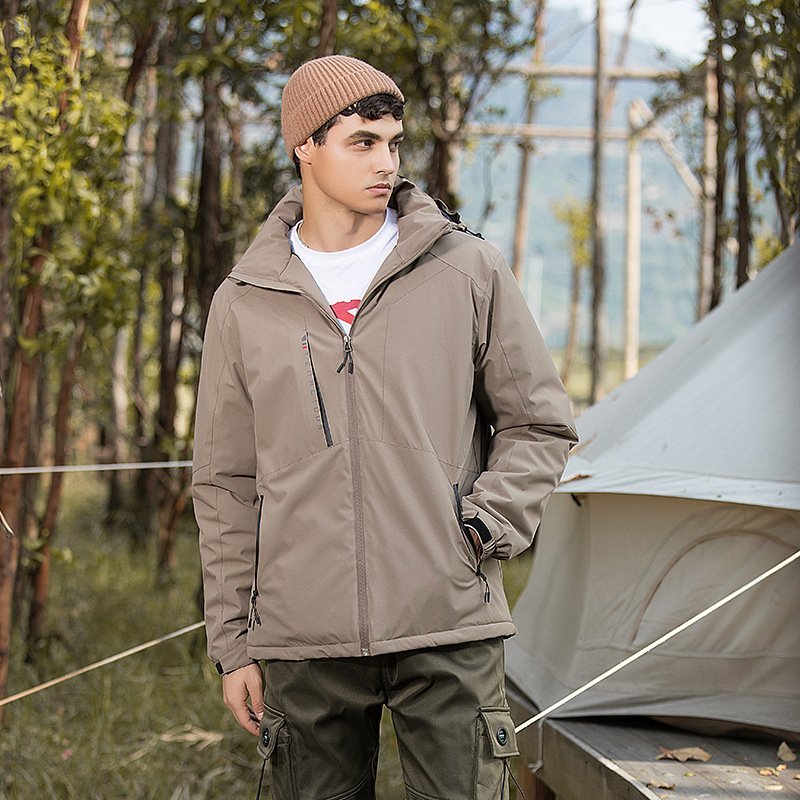 Men's Winter Coat for Outdoor Activities Windproof  Waterproof  and Insulated for Hiking and Skiing