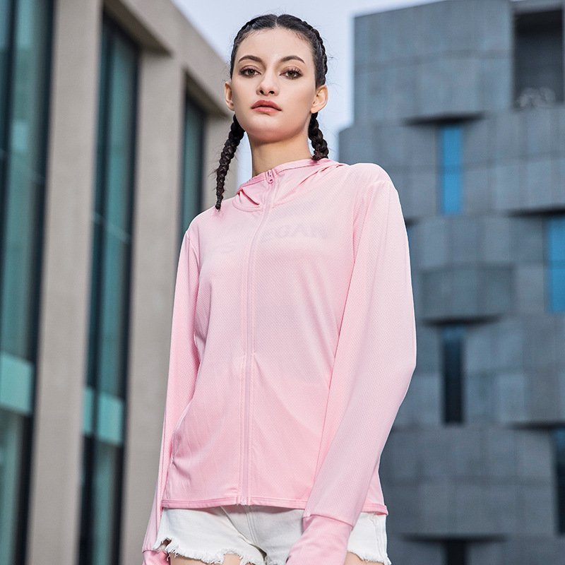 Women's Breathable Ice Silk UV Protection Jacket UPF50+ Knitted Sunwear Skinsuit